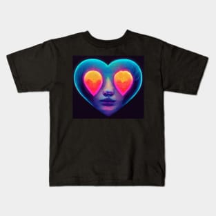 Psychedelic Heart Kids T-Shirt